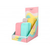 Presentoir antartik fourre-tout modeles prisma coloris pastel 185x50x75mm 8 unites