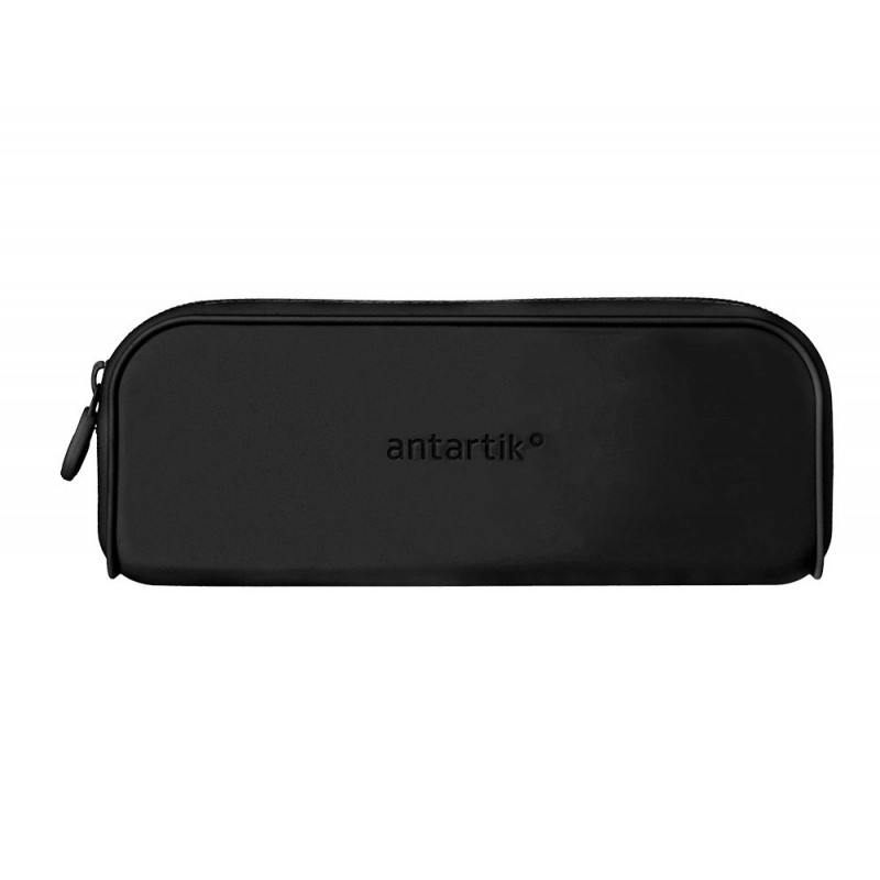 Fourre-tout antartik rectangulaire 1 compartiment en silicone modele prisma 185x50x75mm coloris noir