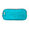 Fourre-tout antartik rectangulaire 2 compartiments modele fusion flex 100x60x220mm coloris turquoise