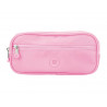 Fourre-tout antartik rectangulaire 2 compartiments modele fusion flex 100x60x220mm coloris rose