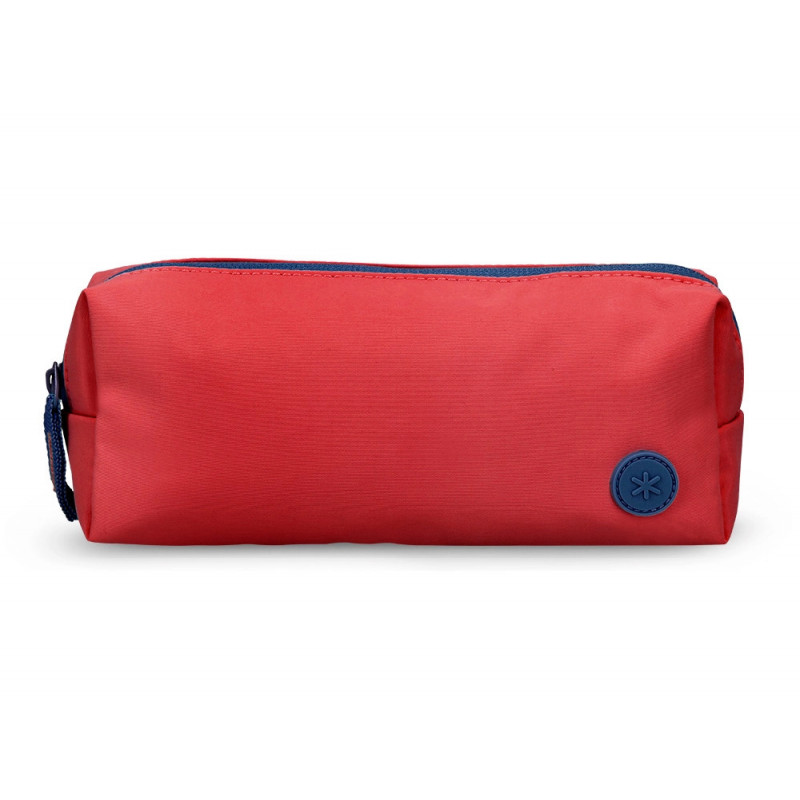 Fourre-tout antartik 1 compartiment rectangulaire modele basic pack 80x55x210mm coloris rouge grenat