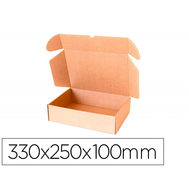 Boite montage automatique q-connect pour e-commerce et cadeaux carton recycle cannelure 3mm kraft