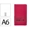Carnet fermeture elastique antartik notes couverture souple a6 papier uni ivoire 100 feuilles 80gr fsc framboise