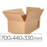 Caisse americaine q-connect ultra-resistante carton recycle double cannelure 7mm 700x440x330mm coloris kraft