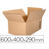 Caisse americaine q-connect ultra-resistante carton recycle double cannelure 7mm 600x400x290mm coloris kraft