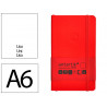 Carnet fermeture elastique antartik notes couverture souple a6 papier uni ivoire 100 feuilles 80gr fsc coloris rouge