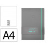 Carnet fermeture elastique turquoise antartik notes couverture rigide a4 papier uni ivoire 100 feuilles 80gr fsc gris