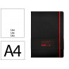 Carnet fermeture elastique rouge antartik notes couverture rigide a4 papier uni ivoire 100 feuilles 80gr fsc noir
