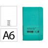 Carnet fermeture elastique antartik notes couverture rigide a6 papier uni ivoire 100 feuilles 80gr fsc turquoise