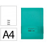 Carnet fermeture elastique antartik notes couverture rigide a4 papier uni ivoire 100 feuilles 80gr fsc turquoise
