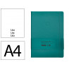 Carnet fermeture elastique antartik notes couverture rigide a4 papier uni ivoire 100 feuilles 80gr fsc vert paon