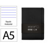 Carnet fermeture elastique antartik notes couverture rigide a5 ligne 100 feuilles 80gr fsc coloris noir