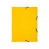 Chemise exacompta carte lustree 350gr a4 fermeture elastique sans rabat sans etiquette coloris jaune lot de 10