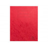 Protege-cahier exacompta carte lustree 225gr 17x22cm coloris rouge lot 10 unites