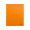 Protege-cahier exacompta carte lustree 225gr 17x22cm coloris orange lot 10 unites
