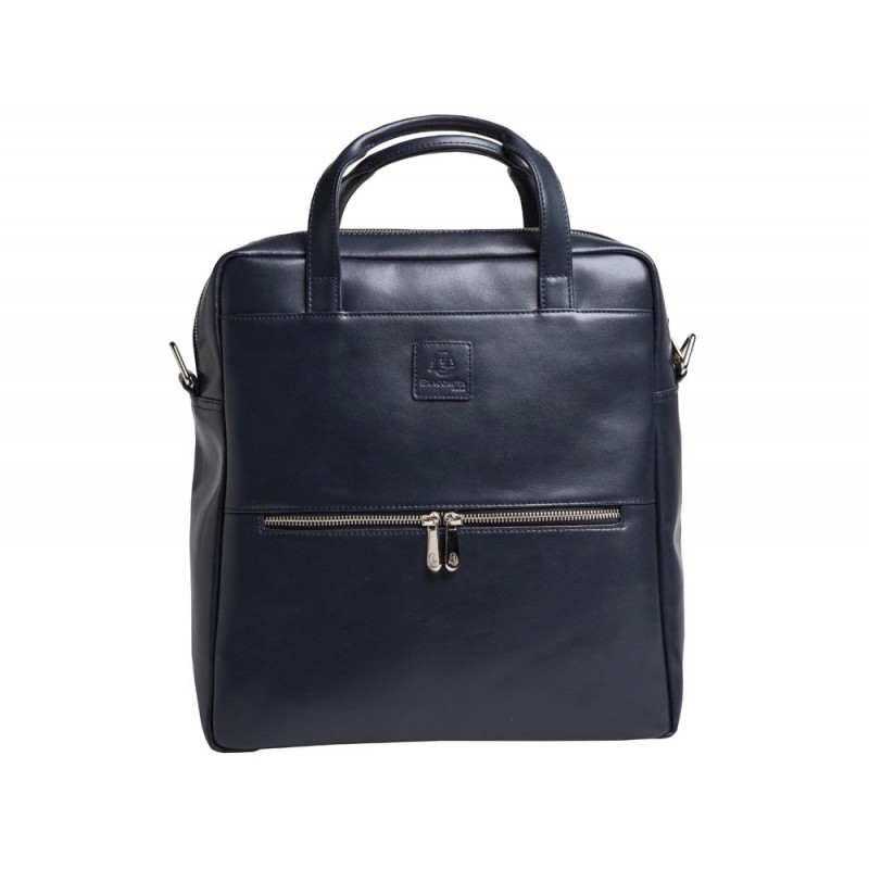 Sac a dos exacompta ordinateur portable 14/' exactive cuir coloris bleu marine