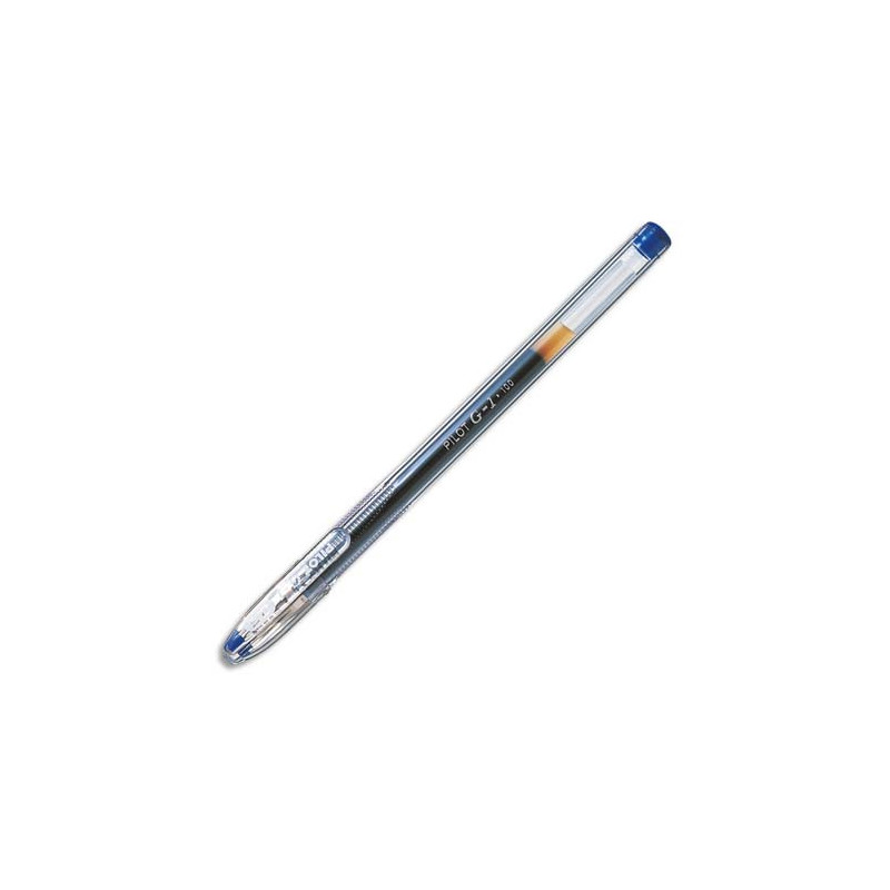 PILOT Stylo à bille pointe fine encre gel Bleue corps plastique et capuchon G1 05