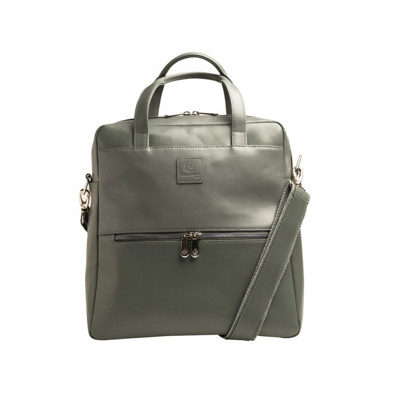 Sac a dos exacompta ordinateur portable 14/' exactive cuir coloris gris etain