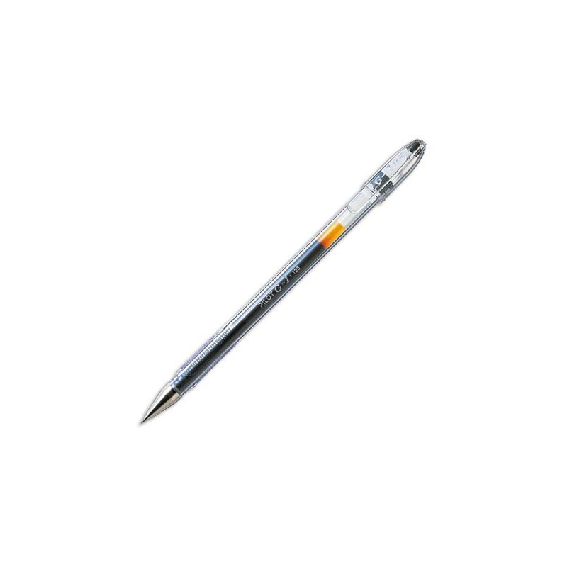 PILOT Stylo à bille pointe fine encre gel Noire corps plastique et capuchon G1 05