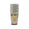 Gobelet exacompta carton 20cl coloris noir paquet 15 unites