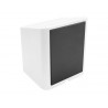Pot a crayons exacompta pen-cube magnetique 2 compartiments coloris blanc