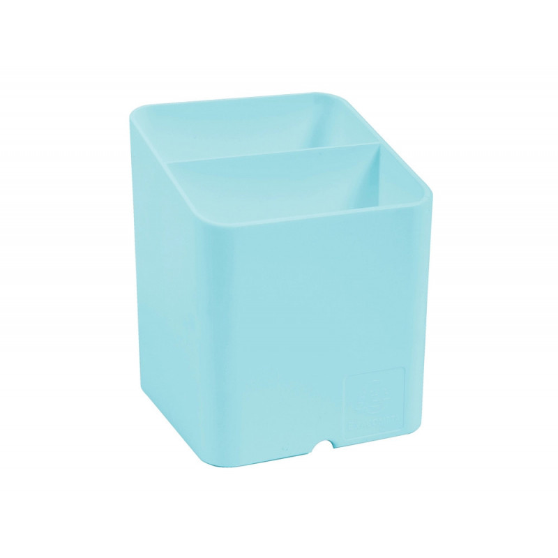 Pot a crayons exacompta pen-cube aquarel 2 compartiments coloris vert pastel