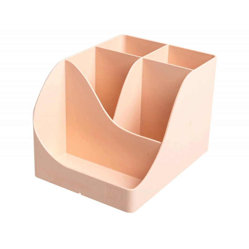 Pot a crayons exacompta pen-wave skandi 5 compartiments coloris nude