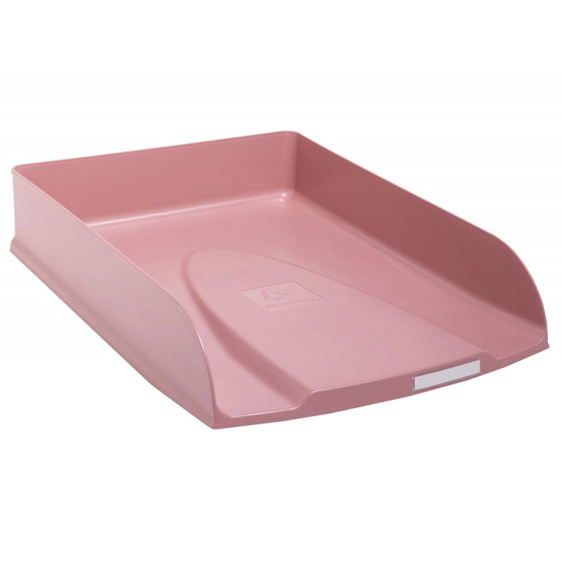 Corbeille courrier exacompta combo styli skandi a4+ superposable verticale/escalier coloris vieux rose