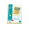 Pochette coin exacompta a4 pp graine 12/100eme 120 microns coloris jaune paquet 100 unites