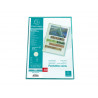 Pochette coin exacompta a4 pp graine 12/100eme 120 microns coloris vert paquet 100 unites