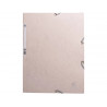 Chemise 3 rabats exacompta skandi a4 carte lustree 400gr fermeture elastique coloris nude