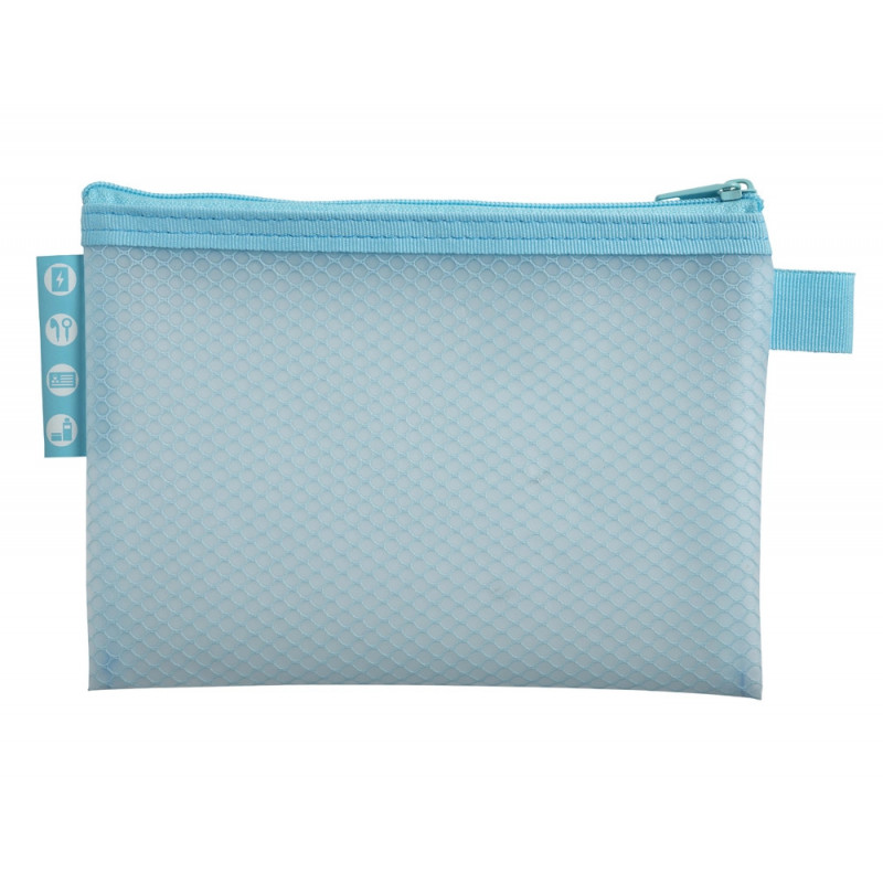 Pochette zip exacompta eva a6 chromaline coloris pastel assortis