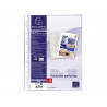 Pochette perforee exacompta a4 pvc lisse 8/100eme 80 microns paquet 10 unites