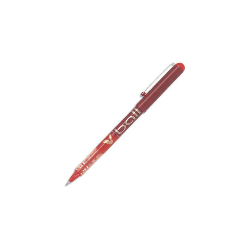 PILOT Stylo Roller pointe métal 0,7 mm encre liquide Rouge V-BALL 07