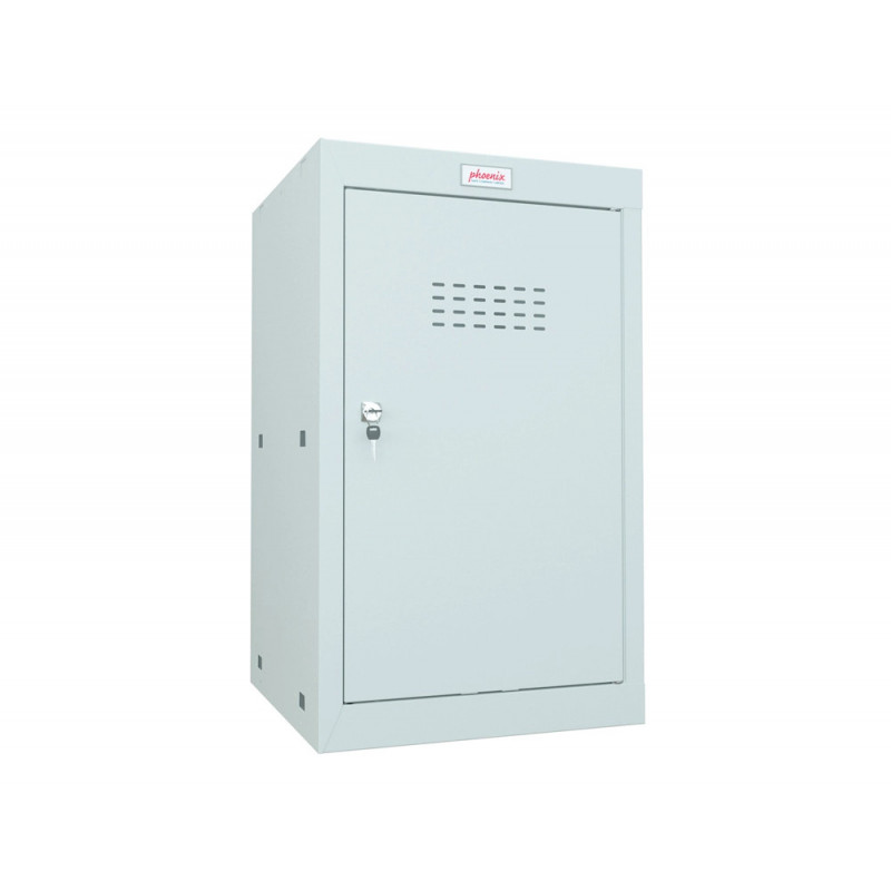 Casier cube phoenix taille 3 serrure a cle coloris gris clair