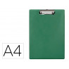 Porte-bloc q-connect din a4 plastique 50% recycle epaisseur 2,1mm coloris vert olive