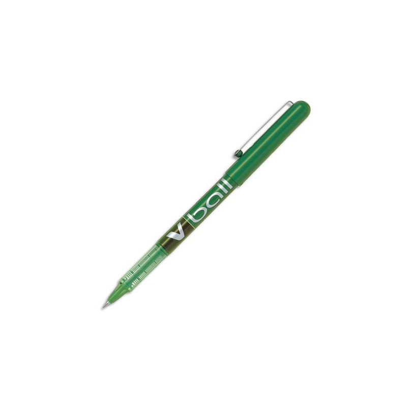 PILOT Stylo Roller pointe métal 0,5 mm encre liquide Verte V-BALL 05