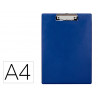 Porte-bloc q-connect din a4 plastique 50% recycle epaisseur 2,1mm coloris bleu