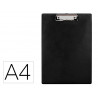 Porte-bloc q-connect din a4 plastique 50% recycle epaisseur 2,1mm coloris noir
