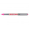 Roller uniball eye plastique recycle encre liquide ecriture moyenne pointe metal coloris rose
