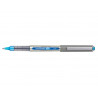 Roller uniball eye plastique recycle encre liquide ecriture moyenne pointe metal coloris turquoise