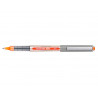 Roller uniball eye plastique recycle encre liquide ecriture moyenne pointe metal coloris orange