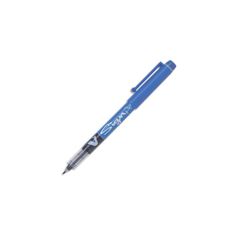 PILOT Stylo-feutre pointe en nylon largeur de trait 0,6 mm encre liquide Bleue V-SIGN PEN