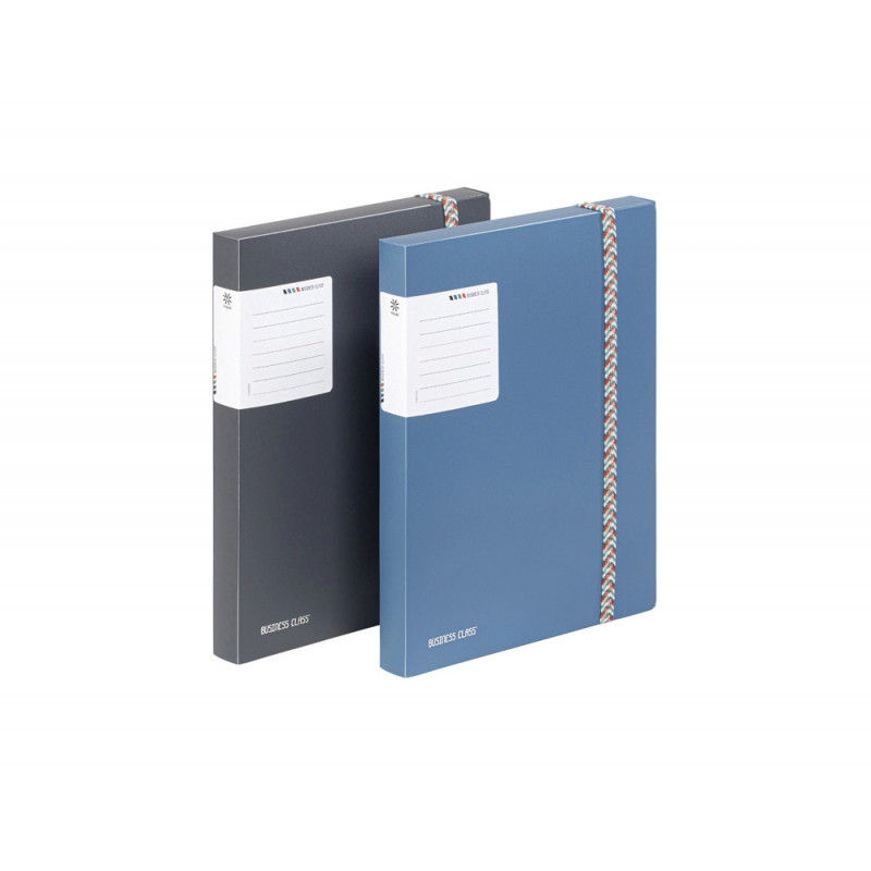 Boite de classement viquel coolbox business class polypropylene a4 dos 3cm avec etiquette coloris aleatoire