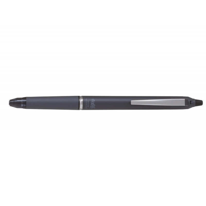 Roller pilot frixion ball clicker zone encre gel pointe moyenne coloris gris fonce