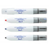 Marqueur juvenilia effacable tableau blanc multicolore 3 en 1 rechargeable pointe fine conique retractable