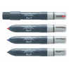 Marqueur juvenilia permanent multicolore 3 en 1 rechargeable pointe fine conique retractable