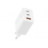 Chargeur t'nb gan 2 usb-c power delivery + 1 usb-a 65w coloris blanc