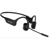 Casque sans fil cleyver conduction osseuse open ear uc bluetooth + dongle usb coloris noir