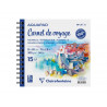 Album clarefontaine aquapad carnet de voyage spirale 190x200mm 15 feuilles 300g